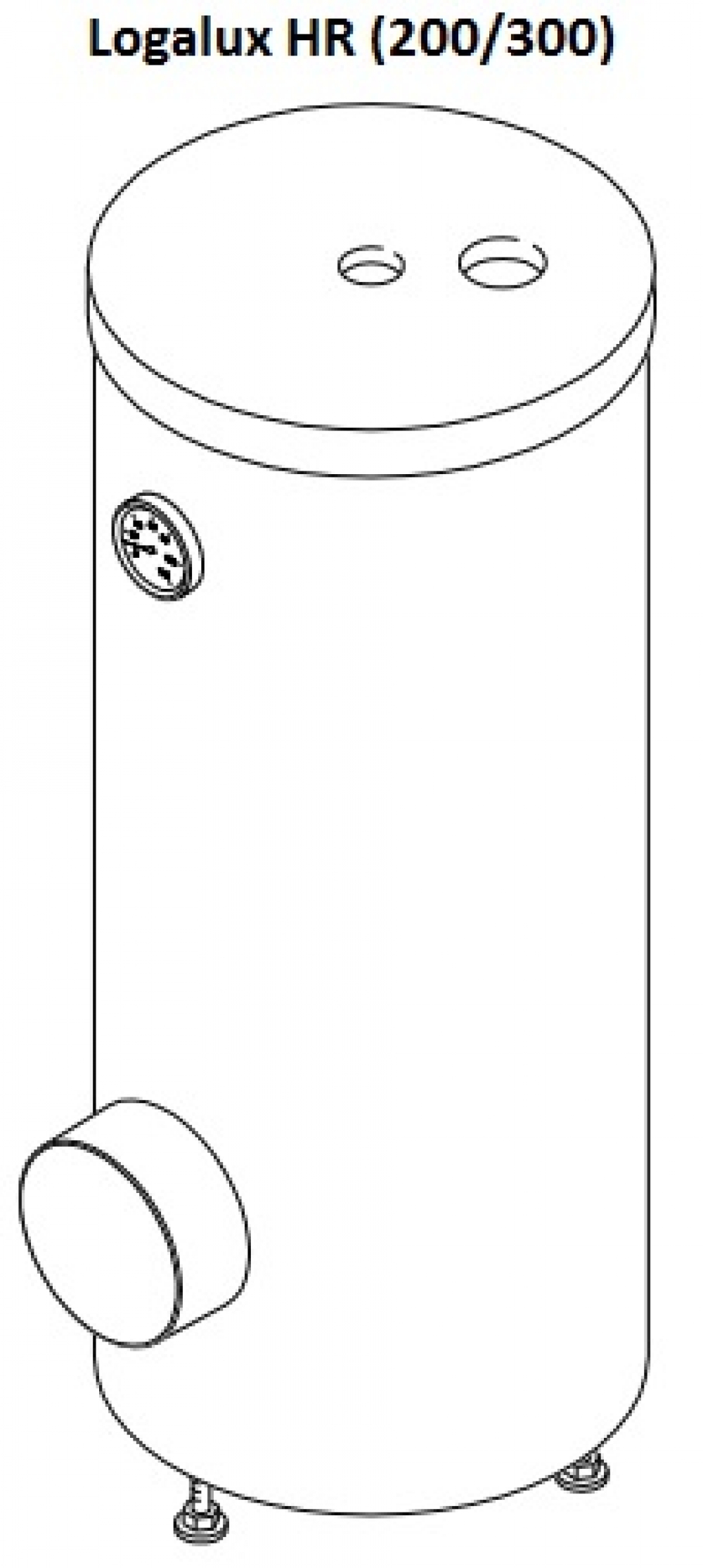 Вертикальный бак-водонагреватель Buderus Logalux HR 200