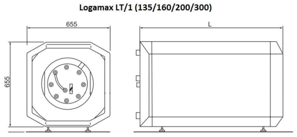 Горизонтальный бак-водонагреватель Buderus Logalux LT200/1