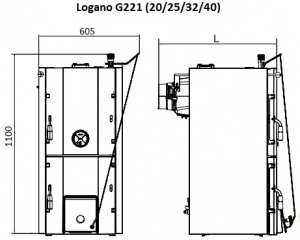 Твердотопливный котел Buderus Logano G221-32