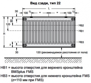 Стальной панельный радиатор Buderus Logatrend C-Profil 22/500/400