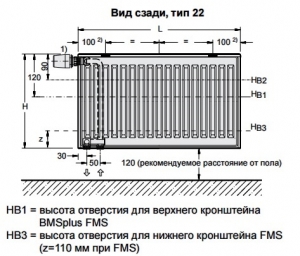 Стальной панельный радиатор Buderus Logatrend VC-Profil 22/500/400 R